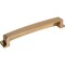 Jeffrey Alexander 160 mm Center Satin Bronze Square-to-Center Square Renzo Cabinet Cup Pull 141-160SBZ - alternate 2